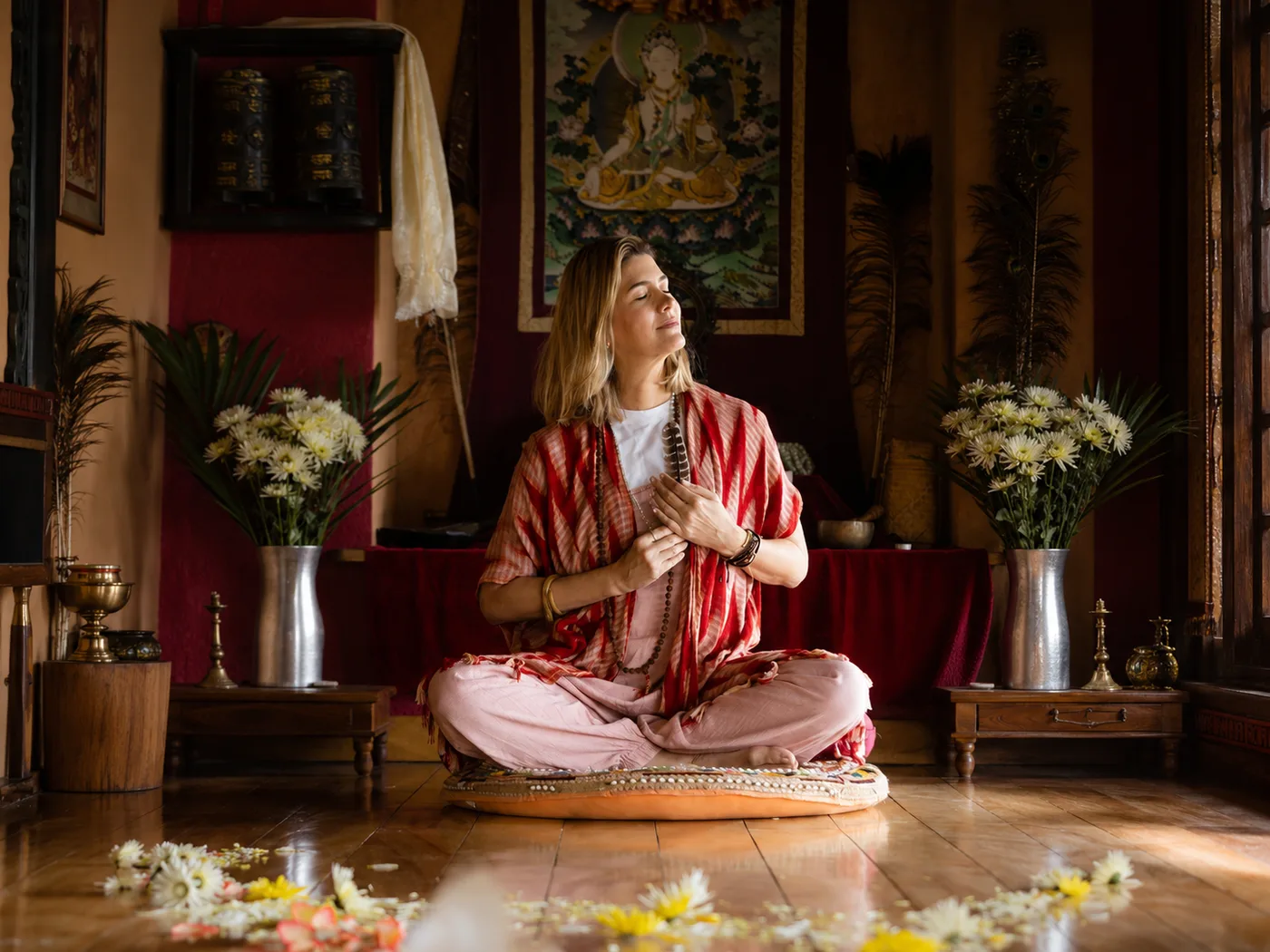 Meditation facilitator moment